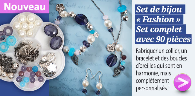 Set de bijou Fashion - Set complet avec 90 pi�ces