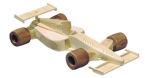 Coche de F�rmula 1, de madera