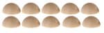 Holz Halbkugeln, 10 St�ck (20 mm)