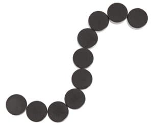 Aimants ronds, Forme en dis..., 10 pi�ces