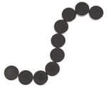 Calamite a disco, �15x6mm, 10 pezzi