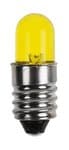 Diodo LED 8 mm presa E10, 1 pezzo, giallo