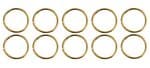 ANNEAUX OUVERTS EN METAL 12MM DORE /10PCS