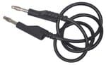 CABLE JONCTION DE LABORATOIRE 4MM 100CM NOIR /PCE