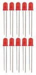 Diodi led, 5mm rosso / 10 pezzi