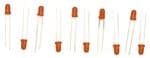 Diodi led 3 mm rosso / 10 pezzi