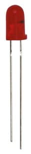 Flashing LED, red (5 mm)