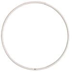 Anello di filo di ferro, bianco, 25 cm