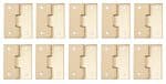 Scharniere, 10 St�ck 12 x 16 mm