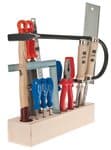 Blocco con utensili di base per lavorare legno