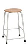 Kruk base step, beukenhouten zitting, 55 cm hoog