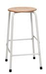 Kruk base step, beukenhouten zitting, 60 cm hoog