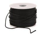 Imitations-Lederschnur, 25 m schwarz   (1 mm)