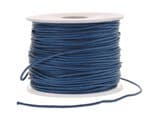 Imitations-Lederschnur, 25 m blau      (1 mm)