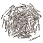 Capicorda argentati, 1,0 mm / 100 pezzi