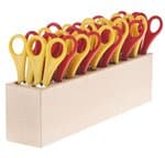 Set economico: 20 forbici per bambini+blocco cust.