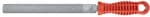 Feile Hieb 1  mit Heft (200 mm), halbrund