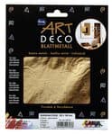 Art Deco Blattmetall, 6 Blatt gold   (14 x 14 cm)