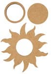 Bougeoir en MDF "Soleil" , Pou..., la pi�ce