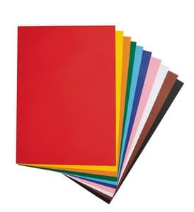 Tonpapier, 100 Bogen 10-farbig       (50 x 70 cm)