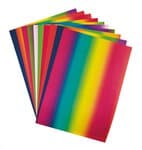 Papier cartonn� imprim� 'Arc-en-ciel', 49 x 68 cm,