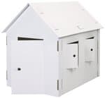 MAISON EN CARTON 120X80X110CM BLANC /KIT