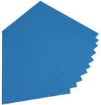 Cartoncino 130 g, 10 fogli, 50x70 cm, blu medio