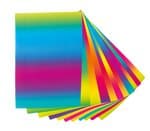 Cartoncino, 50x70 cm, 10 fogli arcobaleno