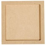 DESSOUS DE PLAT CARRE EN MDF 11X11CM /PCE