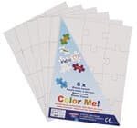 Puzzle, 6 St�ck wei� (DIN A5)