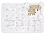 Puzzle mit Einlegerahmen, wei� (DIN A4)