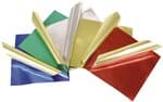 FEUILLES D'ALUMINIUM BICOLORES 15X15CM /50PCS