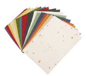Naturpapier Kombipack, 18 Blatt/5 Sorten (23x33cm)