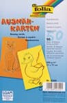 Borduurkaarten, assorti, 50 vel, 5 kleuren