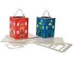 Carton gabarit blanc pour laternes, le lot