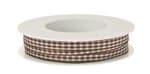 ..Deko-Band "vichy" 8mm/2m Kariert Braun/wei�