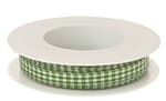 ..Deko-Band "vichy" 8mm/2m Kariert Gr�n/wei�