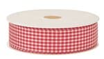 ..Deko-Band "vichy" 25mm/2m Kariert Rot/wei�