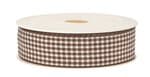 ..Deko-Band "vichy" 25mm/2m Kariert Braun/wei�