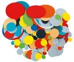 Moosgummischeiben, 200 St�ck bunt