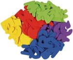 Moosgummi Buchstaben, 104 St�ck farbig sortiert