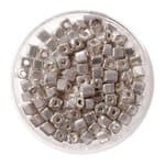 Cubetto Metallic, 3,4x3,4 mm, argento