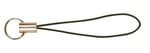 Handy-String, 5 St�ck silber/schwarz (6 cm)