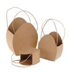 Paper Art Taschen, 3er Set Ei (9,5 x 6,5 x 12 cm)