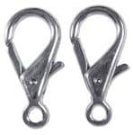 Karabiner,  2 St�ck silberfarben (26 mm)