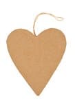 Paper Art ciondolo'Cuore',3pz,12,5x11x1cm,nat.