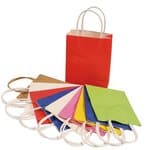 Papiert�ten, 10 St�ck farbig (12 x 5,5 x 15 cm)