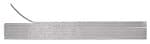 BANDES CIRE DECOR 2X200MM LIGNES ARGENTEES /12PCS