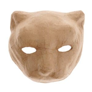 Paper Art Maske Raubkatze (18 x 7 x 16 cm)