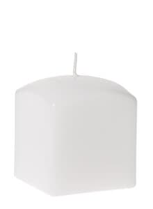 Blockkerze, wei�      (70 x 70 x  80 mm)